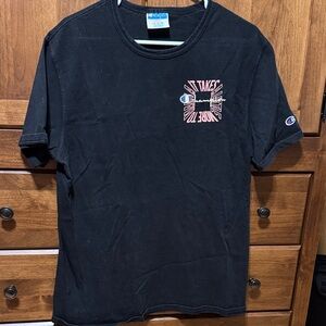Champion Black and Pink Graphic Men's Tee